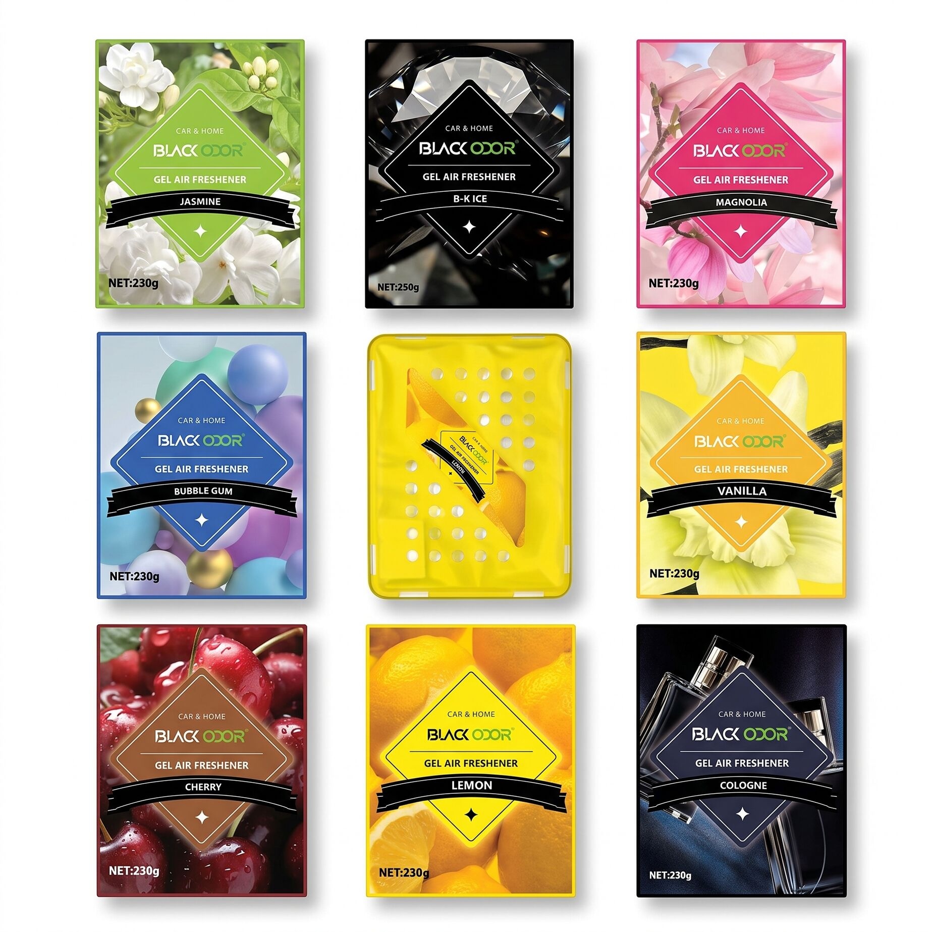 Gel Air Freshner - BLACK ODOR